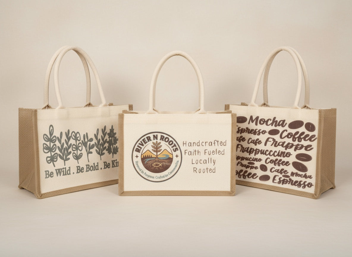 Burlap Tote Bags