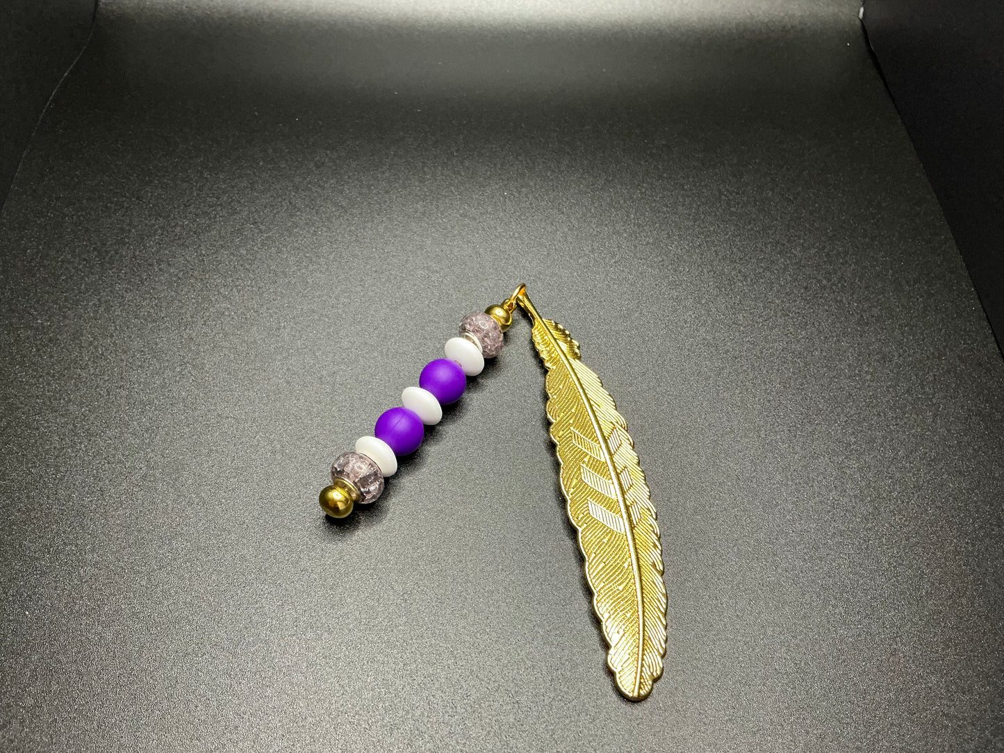 Beaded Feather Bookmark