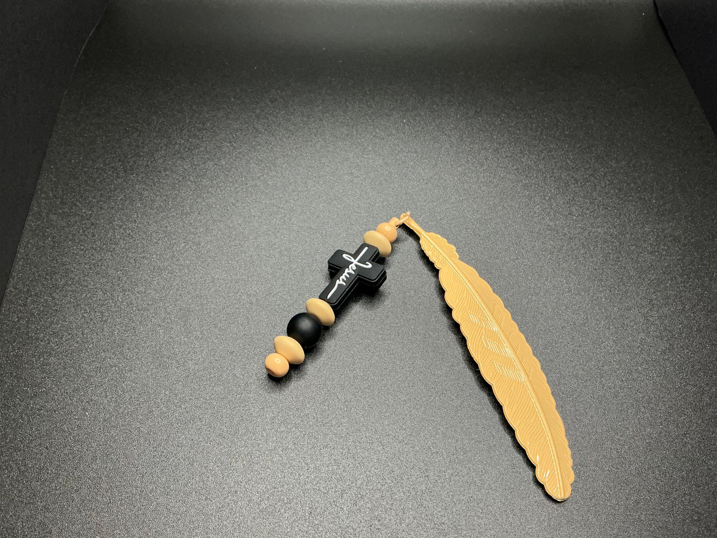 Beaded Feather Bookmark