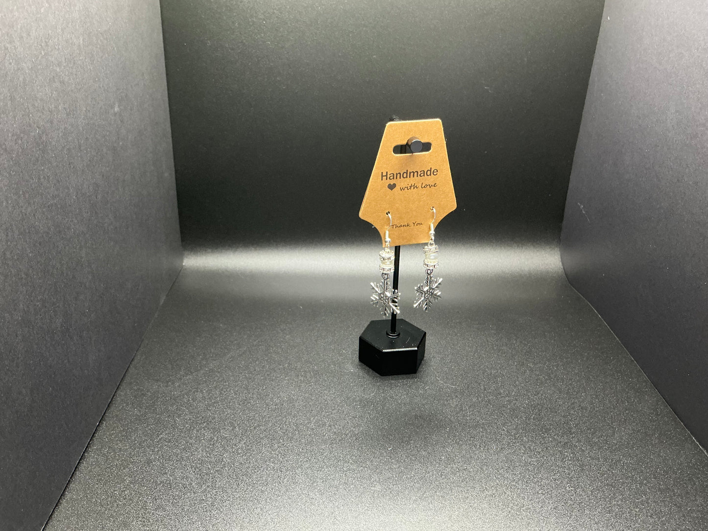 Metal Snowflake Earrings