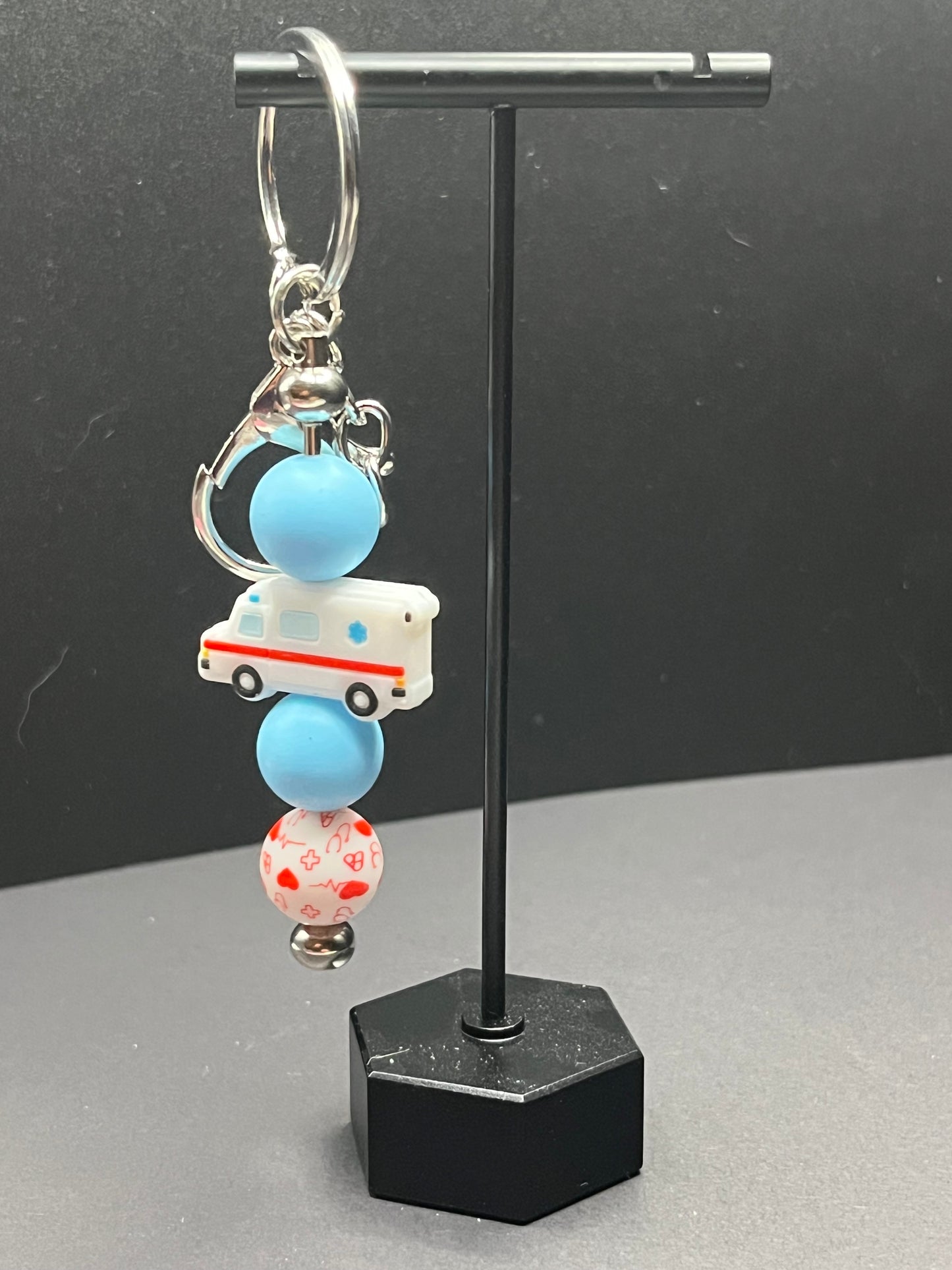 Silicone Bead Keychain