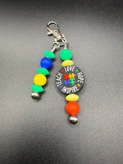 Silicone Bead Keychain