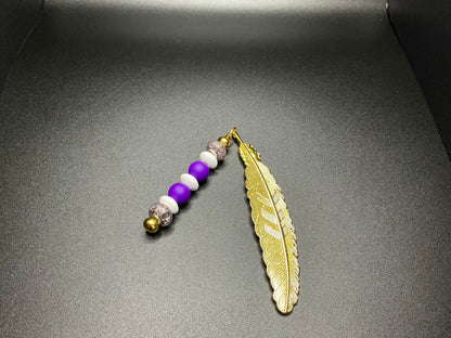 Beaded Feather Bookmark
