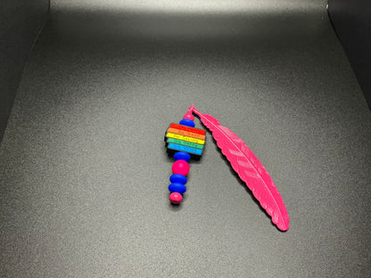 Beaded Feather Bookmark