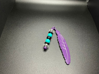 Beaded Feather Bookmark