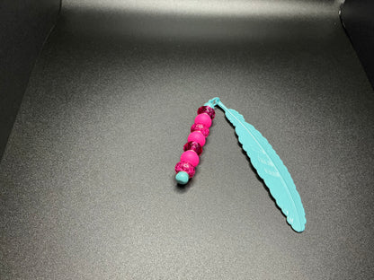 Beaded Feather Bookmark