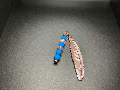 Beaded Feather Bookmark