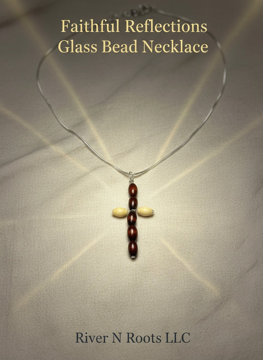Faithful Reflections Glass Bead Necklace