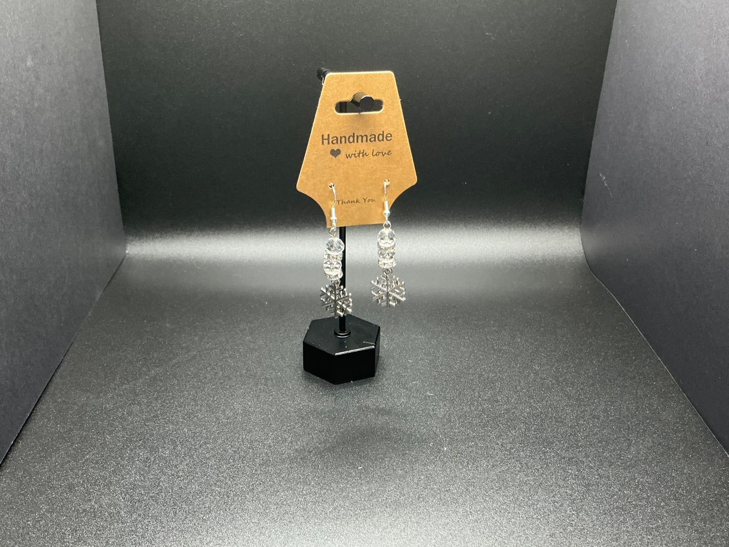 Metal Snowflake Earrings