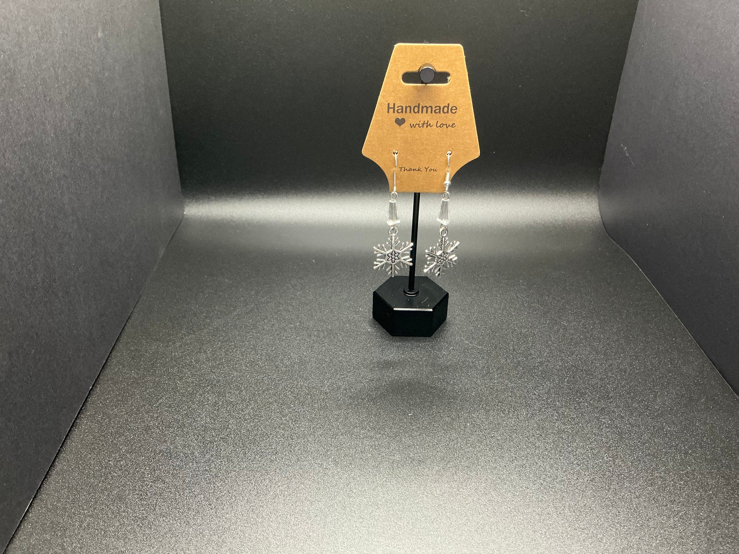 Metal Snowflake Earrings