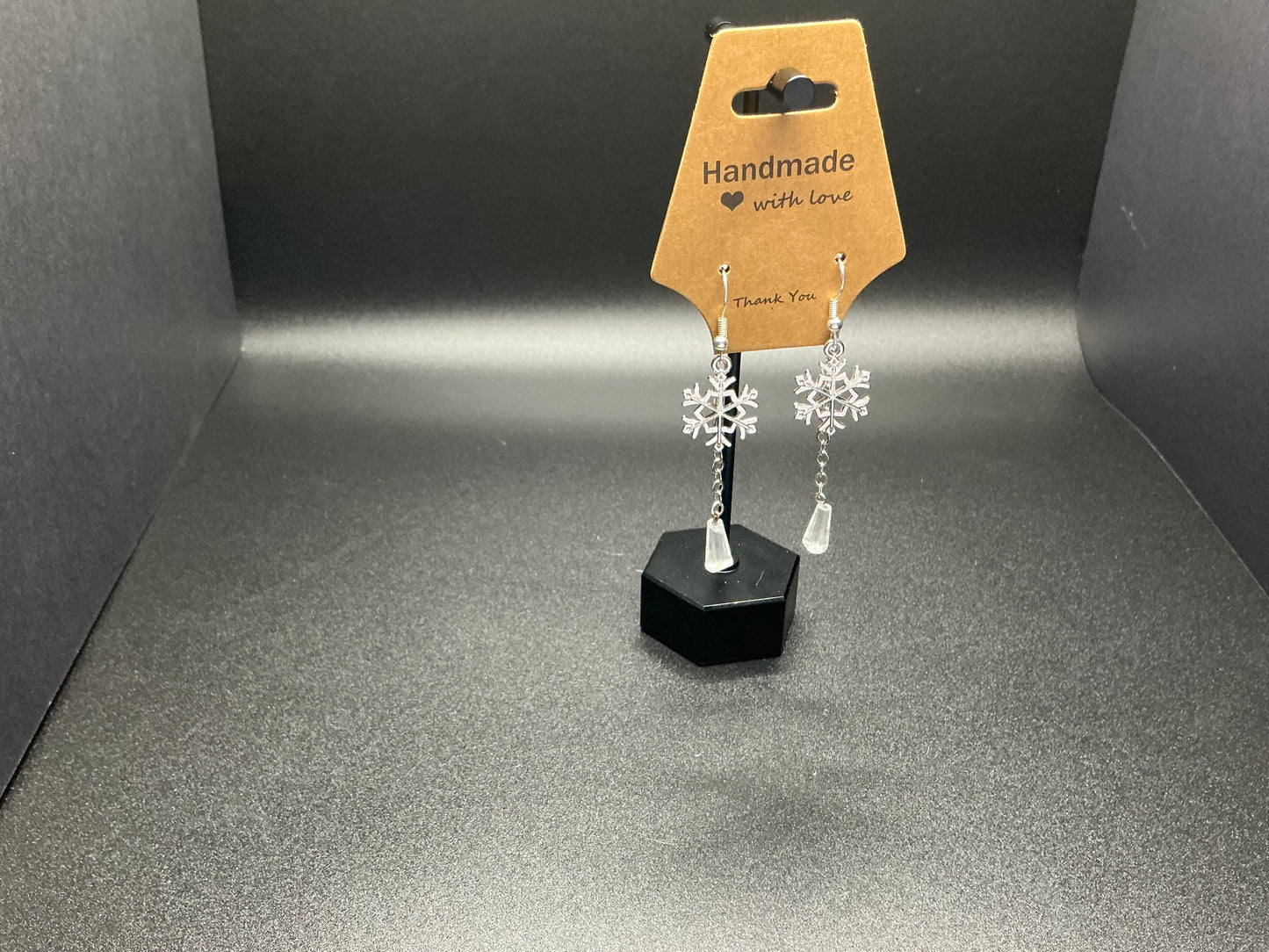 Metal Snowflake Earrings