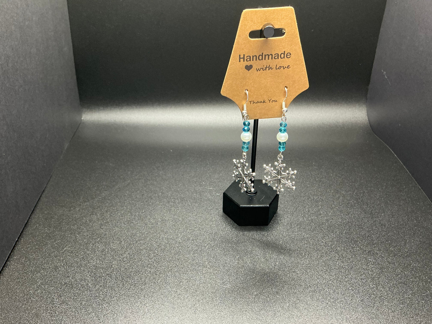 Metal Snowflake Earrings