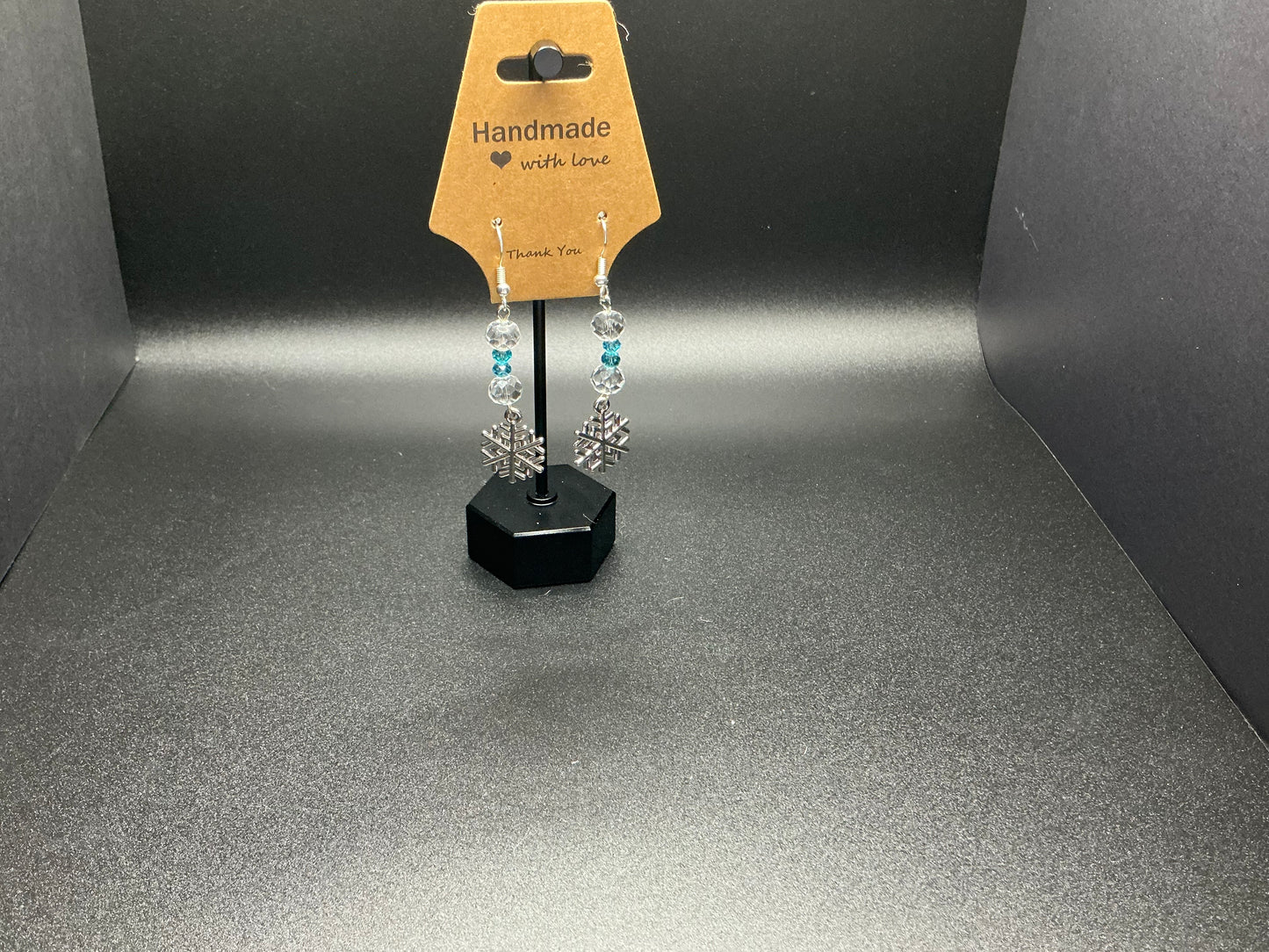 Metal Snowflake Earrings