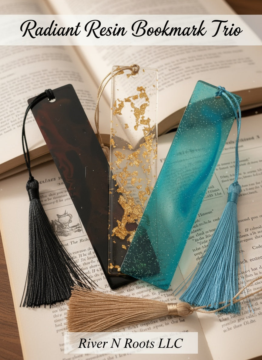 Radiant Resin Bookmarks