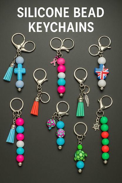 Silicone Bead Keychain