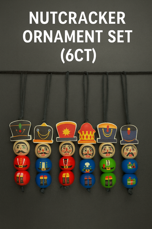 Nutcracker Ornament Set (6ct)