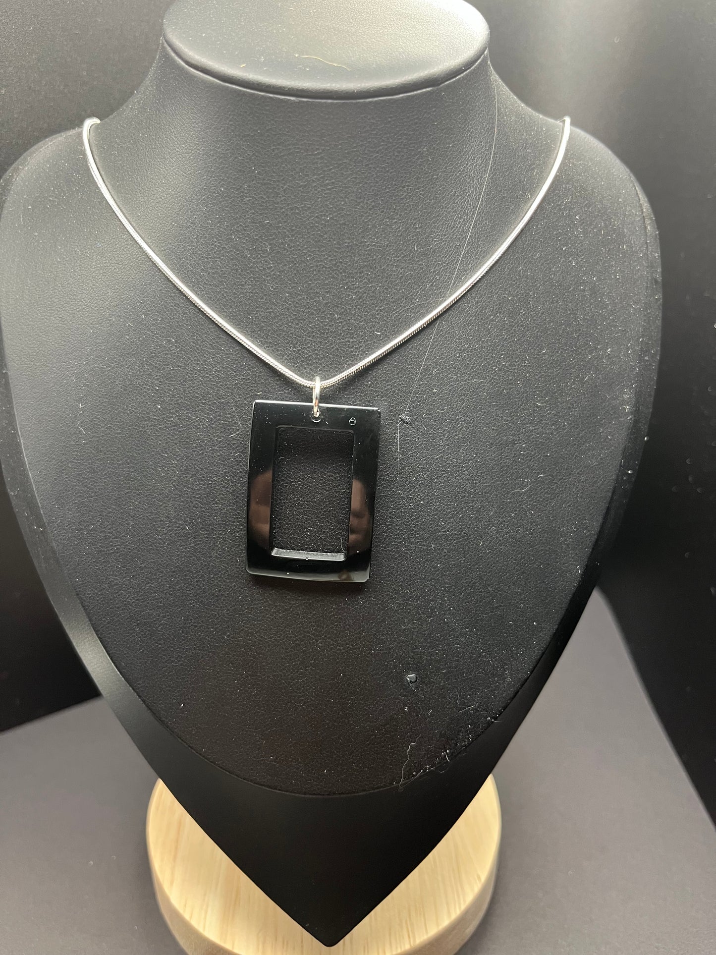 Artisan Resin Pendant Necklace